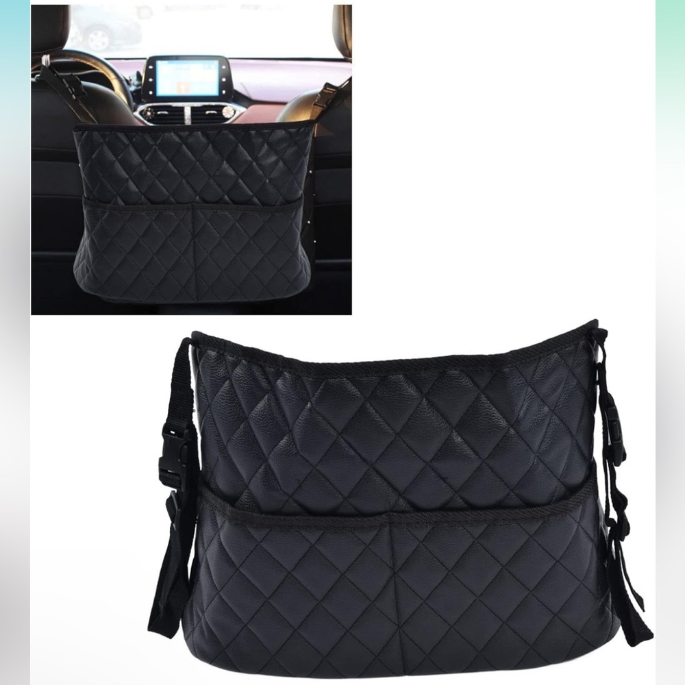 Car Net Pocket Practical‎ Handbag Organizer Pocket Holder for Seat Bag Storage